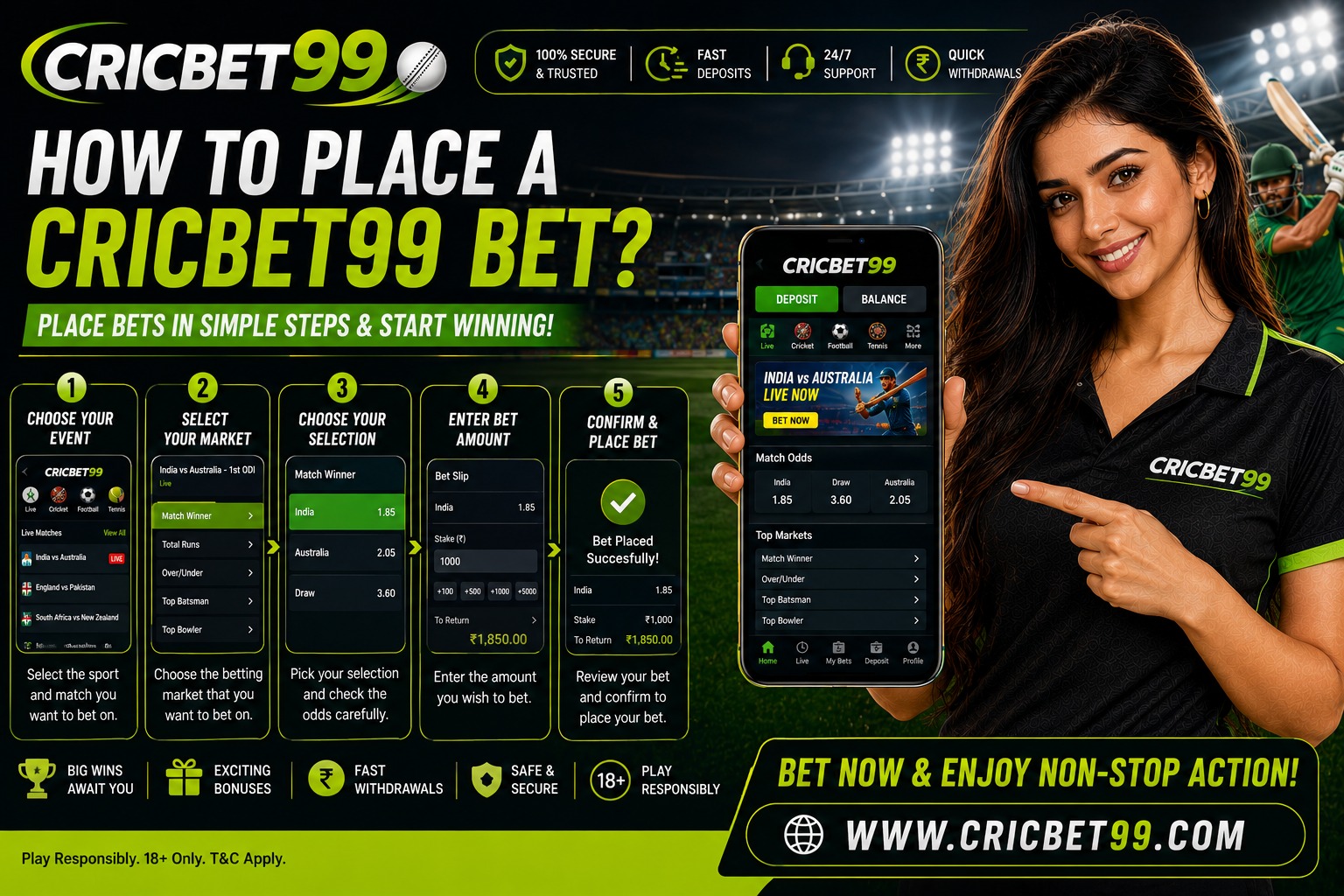 How to place a Cricbet99 bet