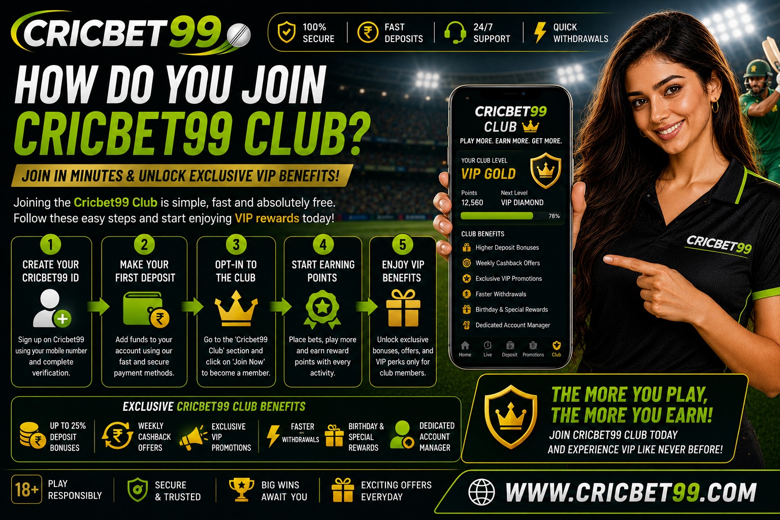 Cricbet99 Club membership access